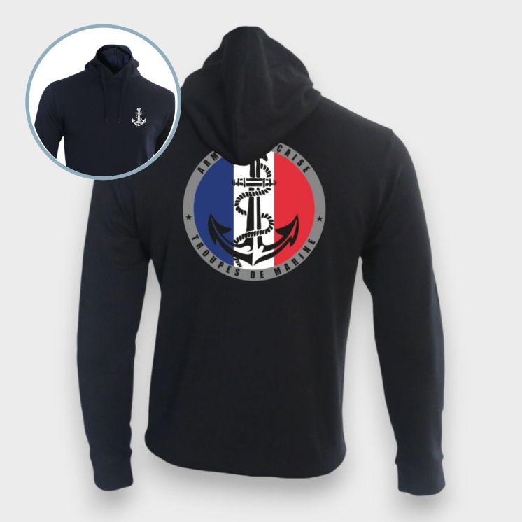 Sweat-shirt Troupes de Marine France Marine