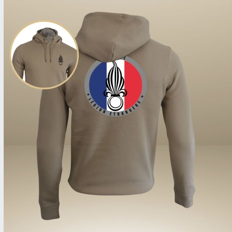 Sweat-shirt 350g Légion Etrangère FranceWet sand