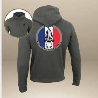 Sweat-shirt 350g Légion Etrangère FranceOrganic Kakhi