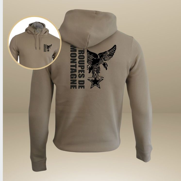 Sweat-shirt 350g Troupes de montagne DesignWet sand