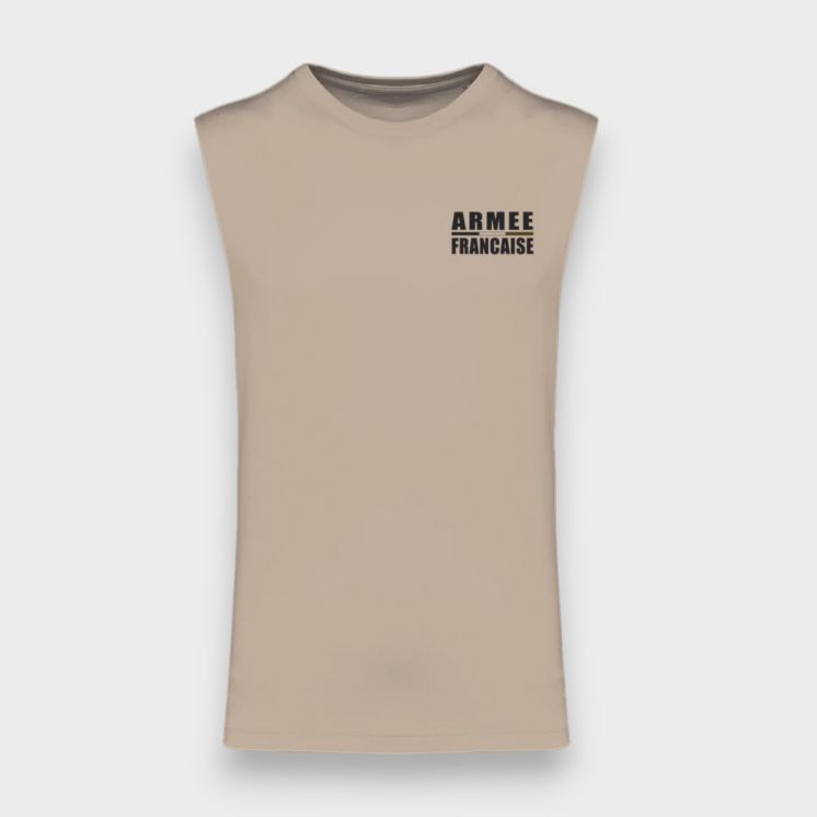 T-shirt sans manche Armée Française BR Light sand