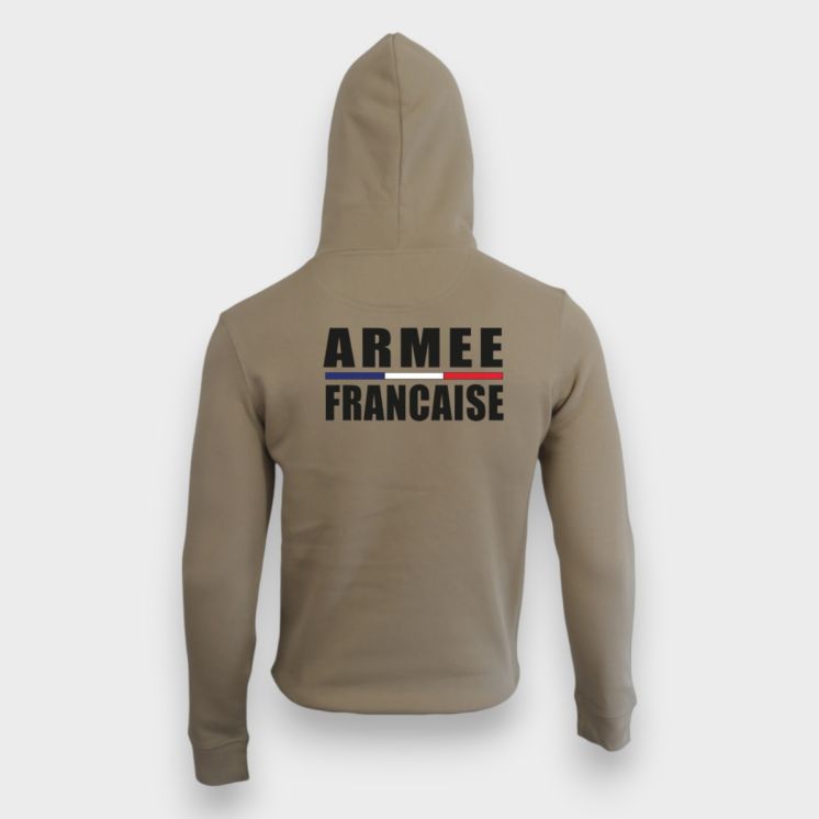 Sweat-shirt 350g Armée Française Wet Sand