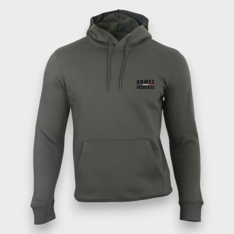 Sweat-shirt 350g Armée Française Organic Kakhi