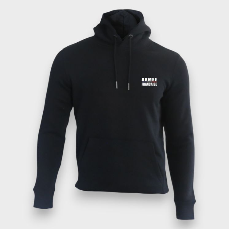 Sweat-shirt 350g Armée Française Noir