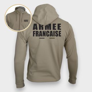 Sweat-shirt zippé Armée Française BR Light sand
