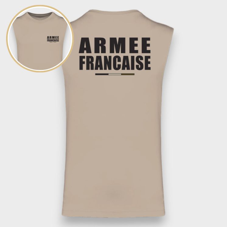 T-shirt sans manche Armée Française BR Light sand