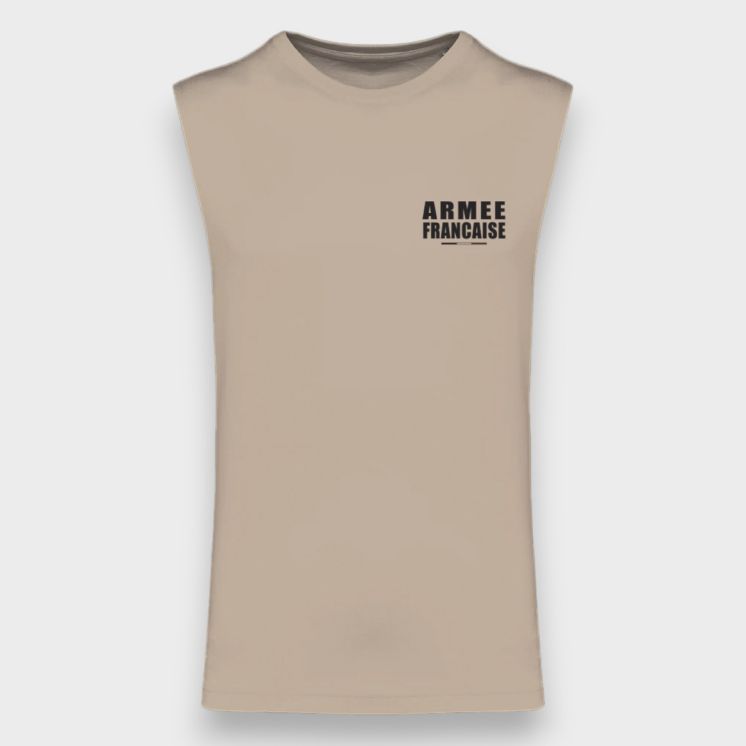 T-shirt sans manche Armée Française BR Light sand