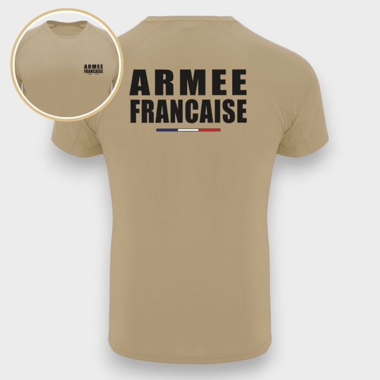 T-shirt Armée Française CONTROL DRY Coyote 