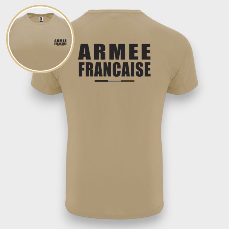 T-shirt Armée Française BV CONTROL DRY Coyote 