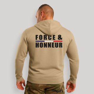 Sweat-shirt Force & Honneur Liseré Light Sand Sweat-shirt Force & Honneur Liseré Light Sand