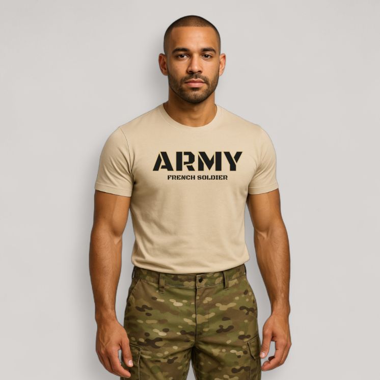 T-shirt Army French Soldier Coyote T-shirt Army French Soldier Coyote