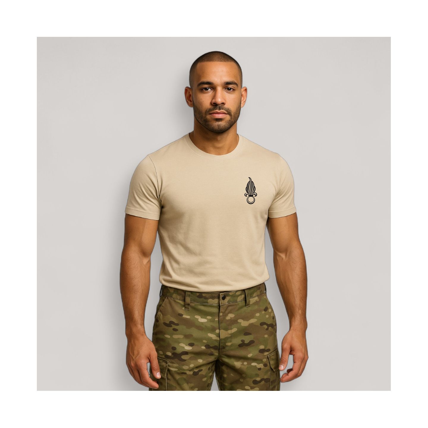 T-shirt 190g Légion Etrangère Liseré Coyote T-shirt 190g Légion Etrangère Liseré Coyote