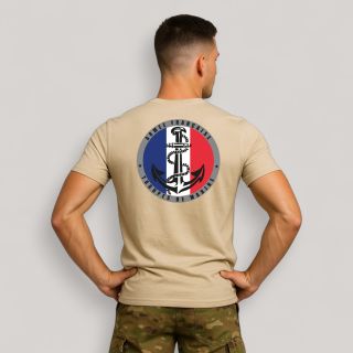 T-shirt Troupes de Marine France Coyote