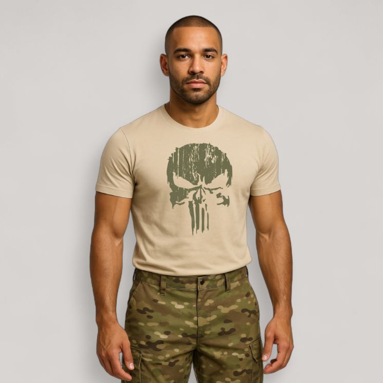 T-shirt Punisher Kaki Coyote T-shirt Punisher Kaki Coyote