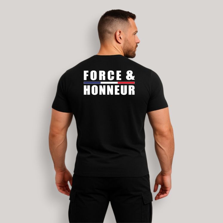 T-shirt Force & Honneur Noir