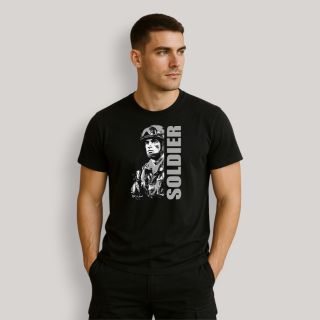 T-shirt Soldier Noir
