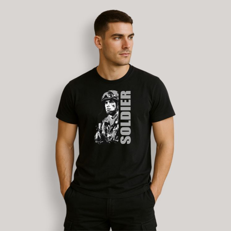 T-shirt Soldier Noir