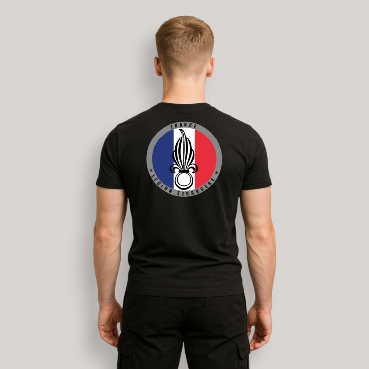 T-shirt Légion Etrangère France Noir