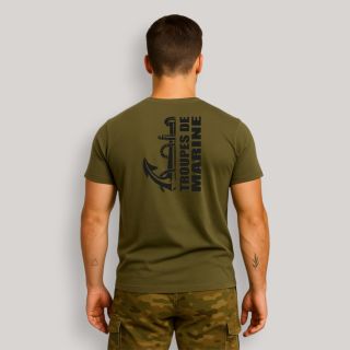 T-shirt Troupes de Marine design Kaki