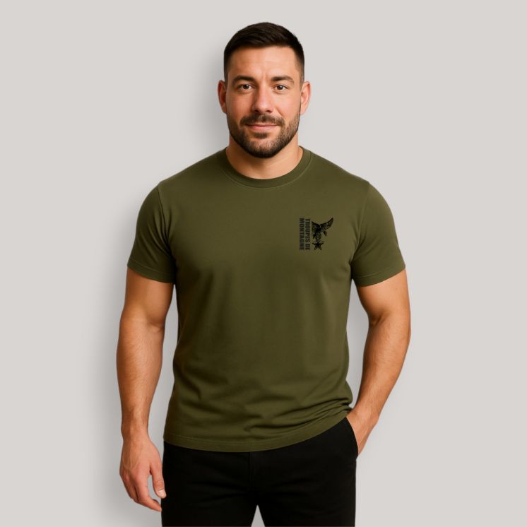 T-shirt Troupes de Montagne design Kaki T-shirt Troupes de Montagne design Kaki