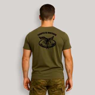 T-shirt Troupes de Montagne Kaki
