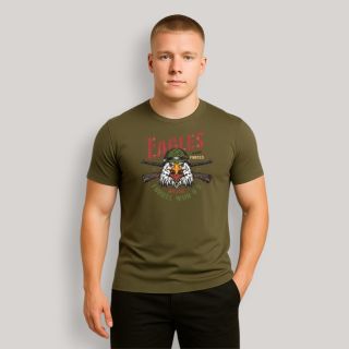 T-shirt Eagle never forget Kaki