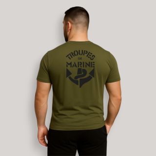 T-shirt Troupes de Marine Kaki