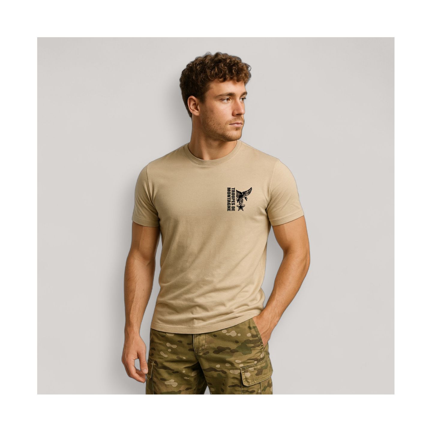 T-shirt Troupes de Montagne design Coyote T-shirt Troupes de Montagne design Coyote