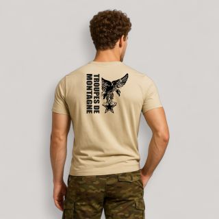 T-shirt Troupes de Montagne design Coyote