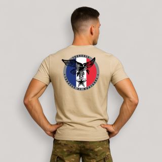 T-shirt Toupes de Montagne Française Coyote