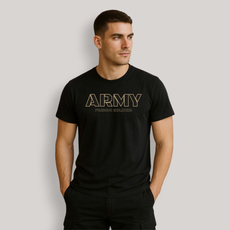 T-shirt Army French Soldier Noir T-shirt Army French Soldier Noir