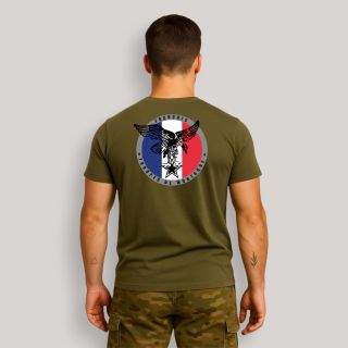 T-shirt Toupes de Montagne Française Kaki