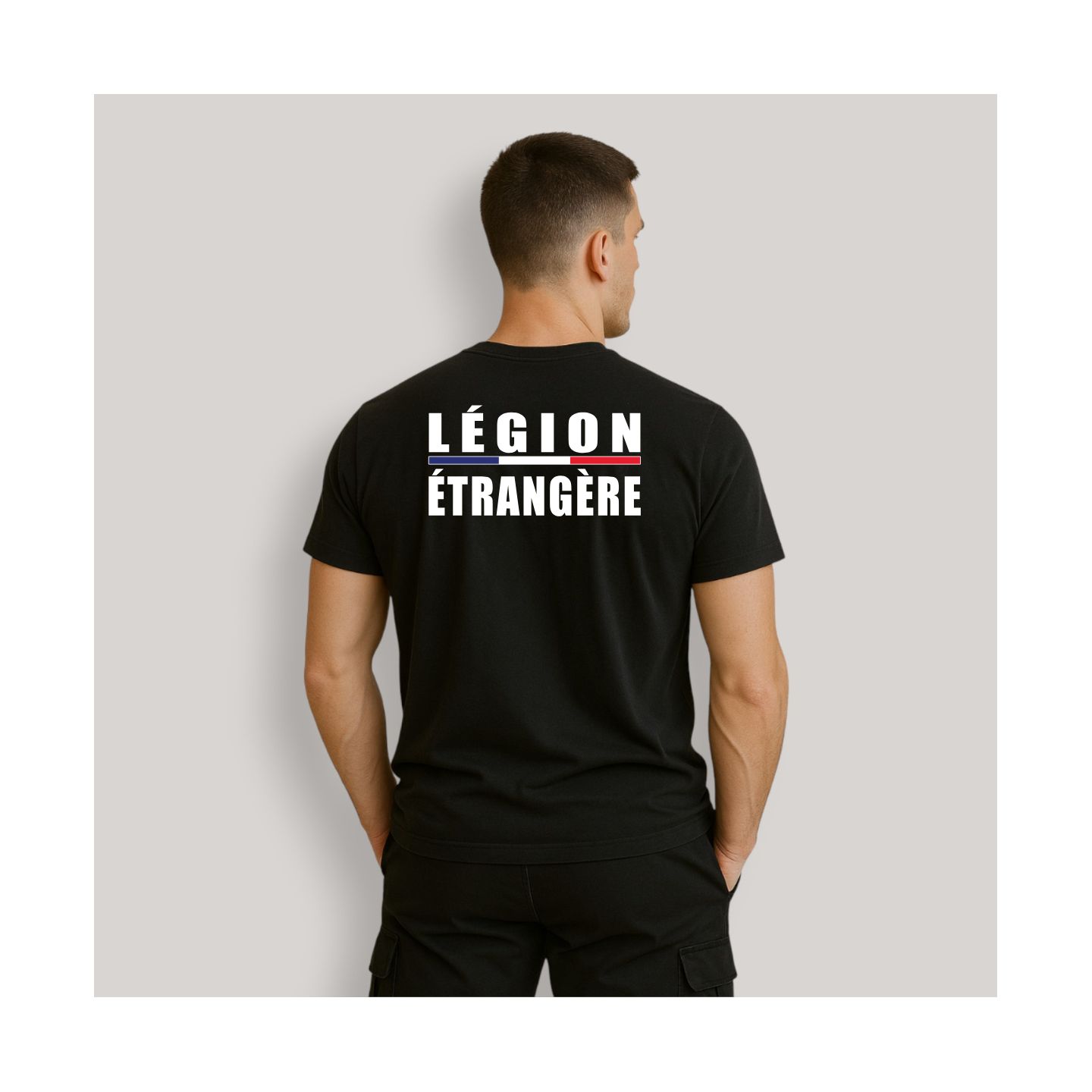 T-shirt 190g Légion Etrangère Liseré Noir T-shirt 190g Légion Etrangère Liseré Noir