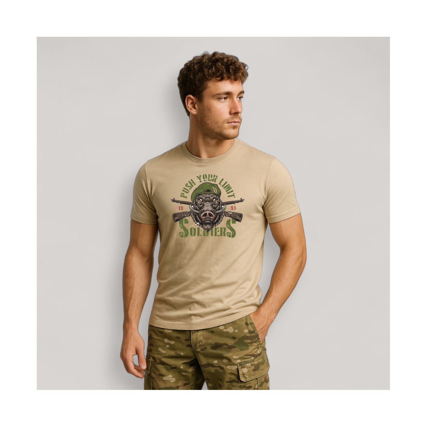 T-shirt Push your limit Soldiers Coyote T-shirt Push your limit Soldiers Coyote