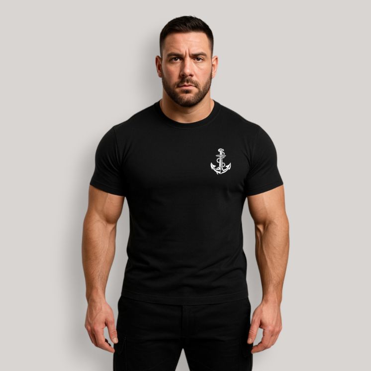 T-shirt Troupes de Marine France Noir
