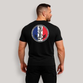 T-shirt Troupes de Marine France Noir