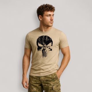 T-shirt Punisher Noir Coyote