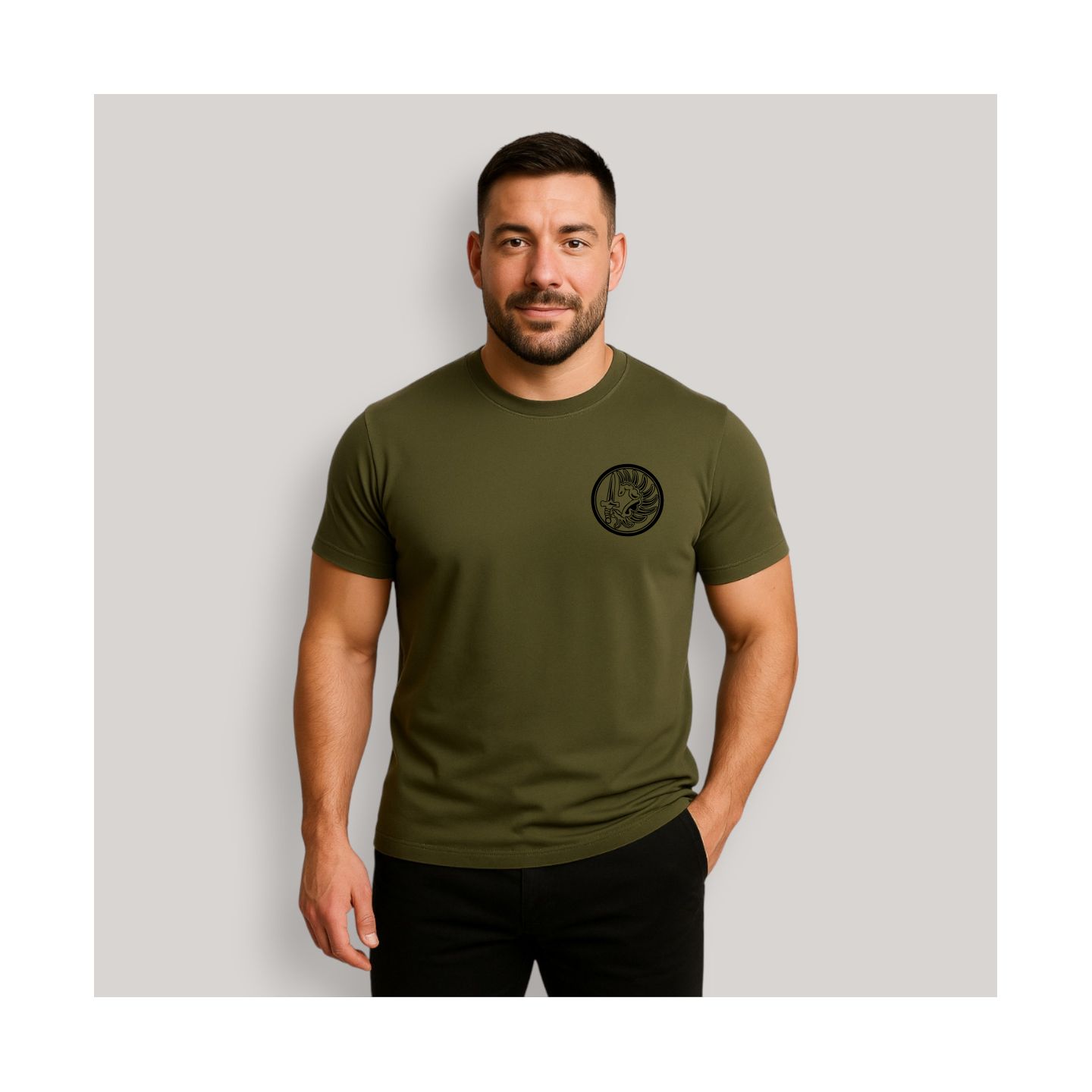 T-shirt Para Métro Kaki T-shirt Para Métro Kaki