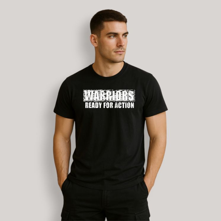 T-shirt Warriors Military Noir T-shirt Warriors Military Noir