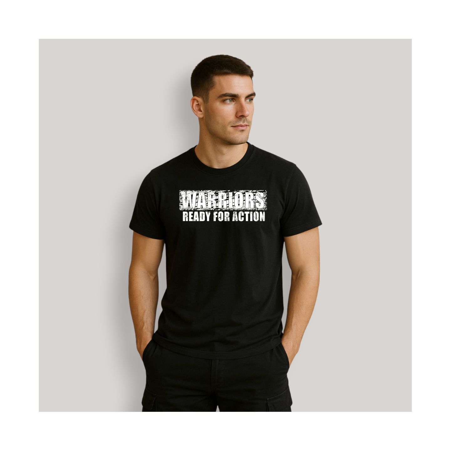 T-shirt Warriors Military Noir T-shirt Warriors Military Noir