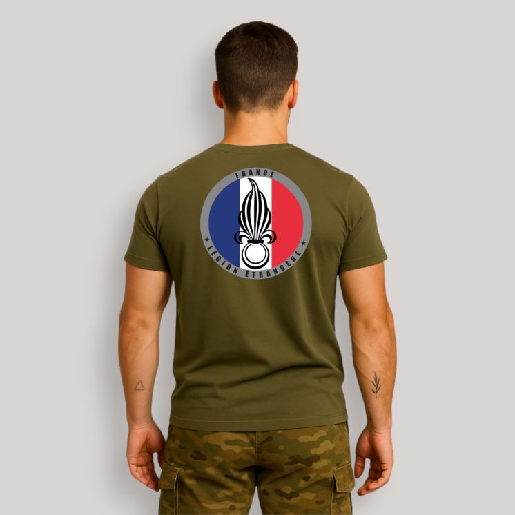 T-shirt Légion Etrangère France Kaki T-shirt Légion Etrangère France Kaki
