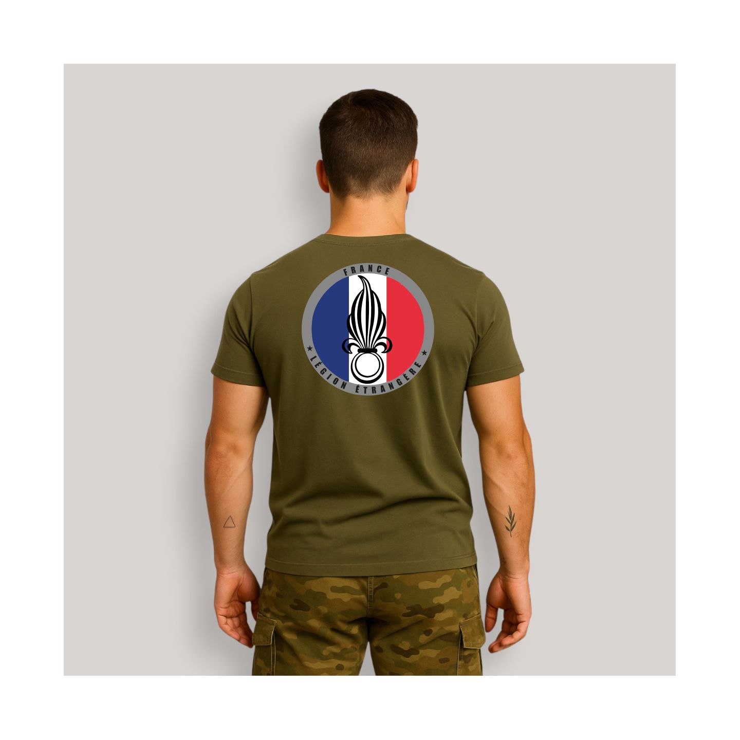 T-shirt Légion Etrangère France Kaki T-shirt Légion Etrangère France Kaki