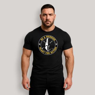 T-shirt Be a warrior Noir