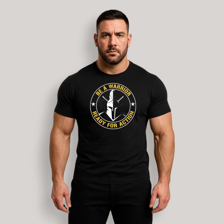T-shirt Be a warrior Noir