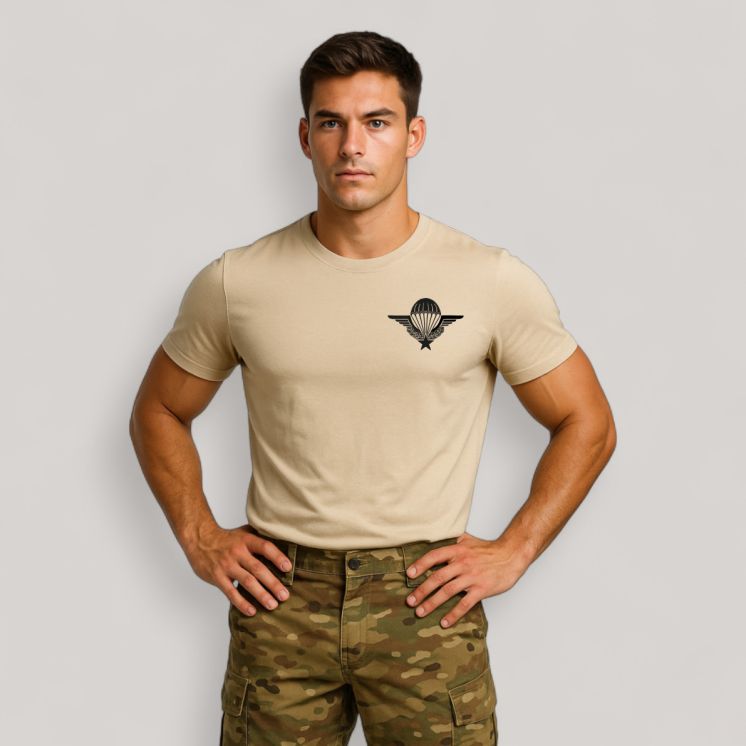 T-shirt Parachutiste Français Coyote T-shirt Parachutiste Français Coyote