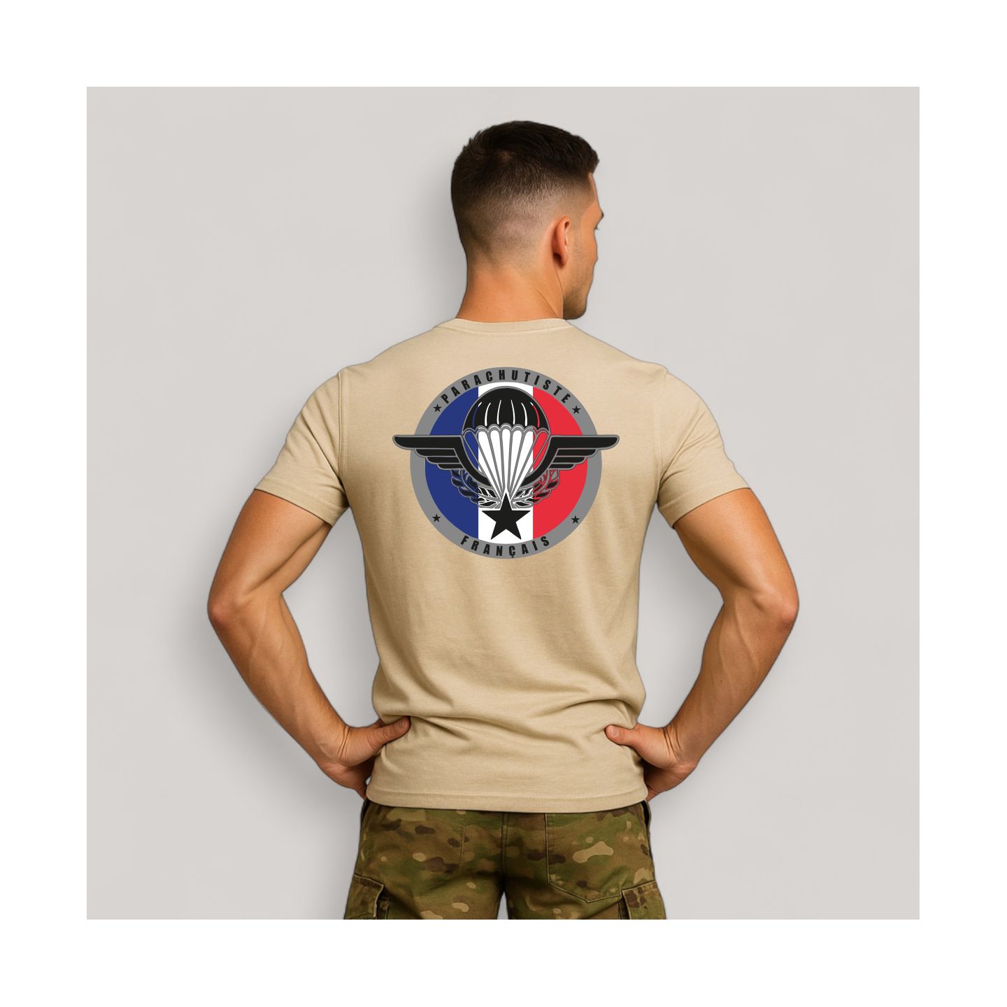 T-shirt Parachutiste Français Coyote T-shirt Parachutiste Français Coyote