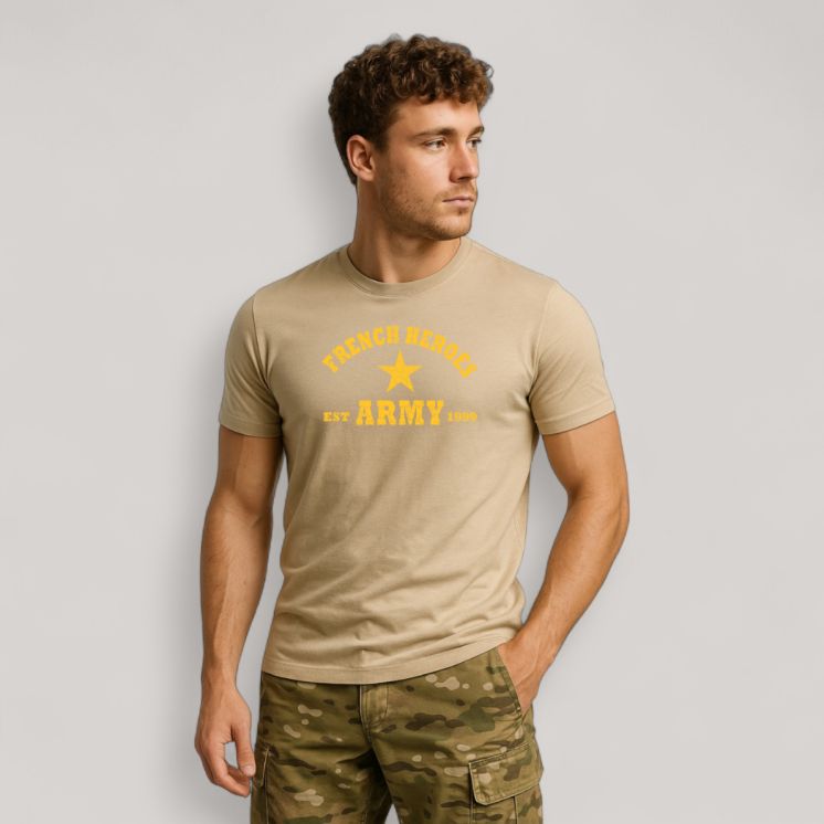 T-shirt French Heroes Coyote