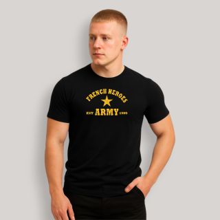 T-shirt French Heroes Noir