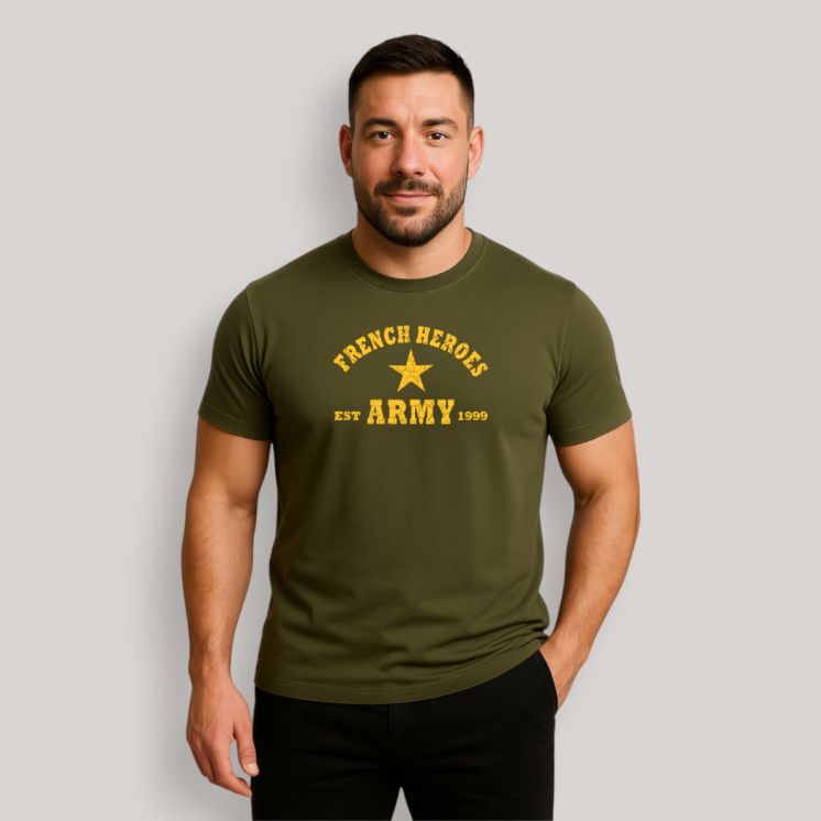 T-shirt French Heroes Kaki