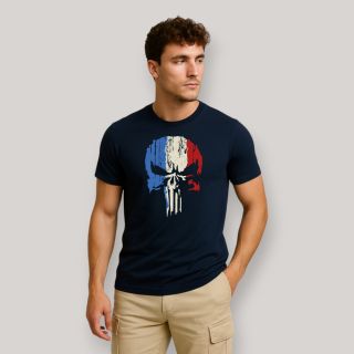 T-shirt Punisher France Marine